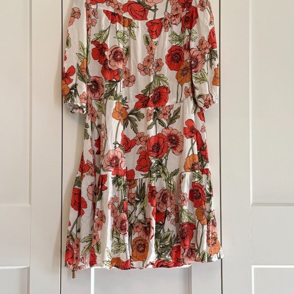 Petal & Pup Floral Tiered Mini Dress • Puff Sleeve - Picture 3 of 3